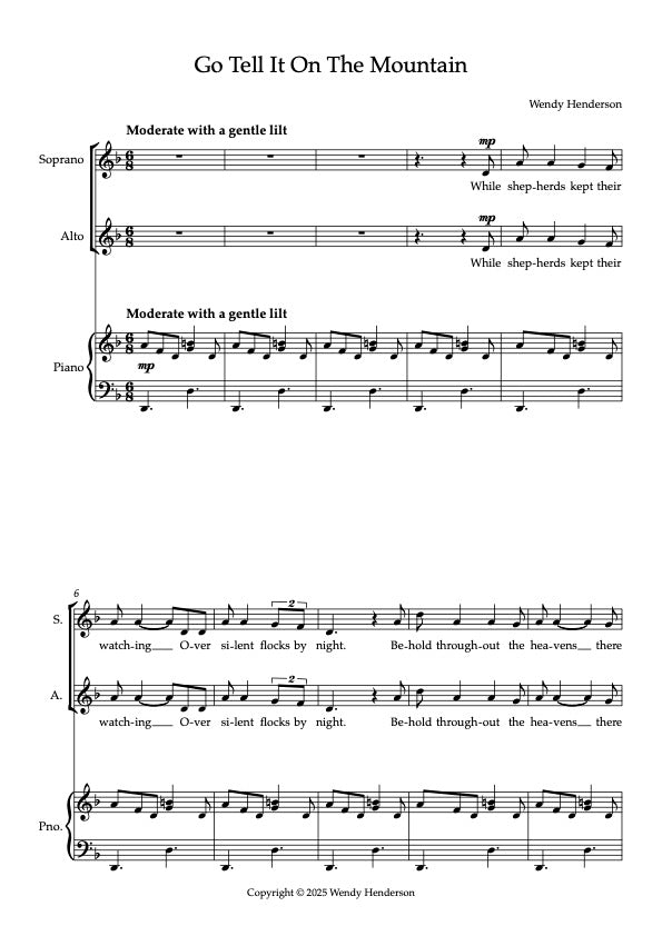 Go Tell It On The Mountain SA