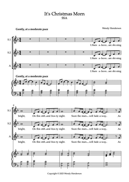 It's Christmas Morn SSA